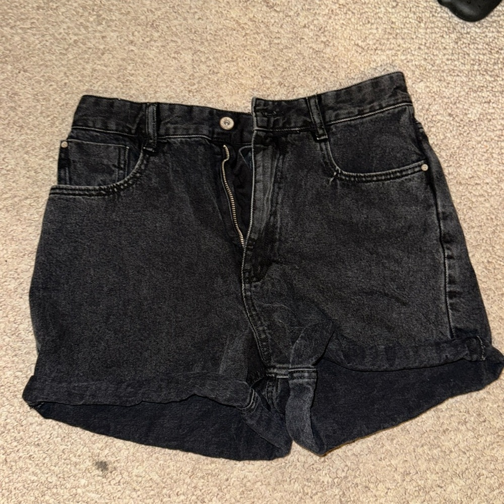 Zara mom denim shorts